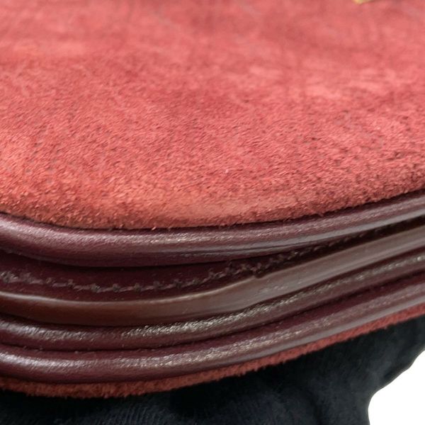 サンローランパリ ショルダーバッグ サッチェル モノグラム オールオーバー スモール スエード 568604 SAINT LAURENT PARIS