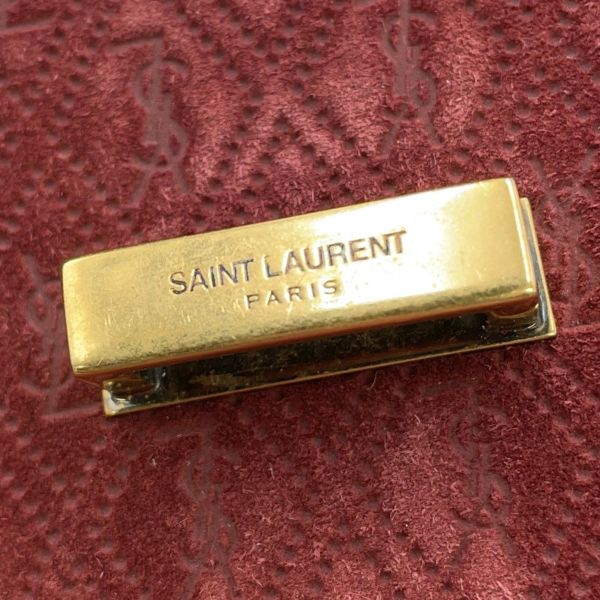 サンローランパリ ショルダーバッグ サッチェル モノグラム オールオーバー スモール スエード 568604 SAINT LAURENT PARIS