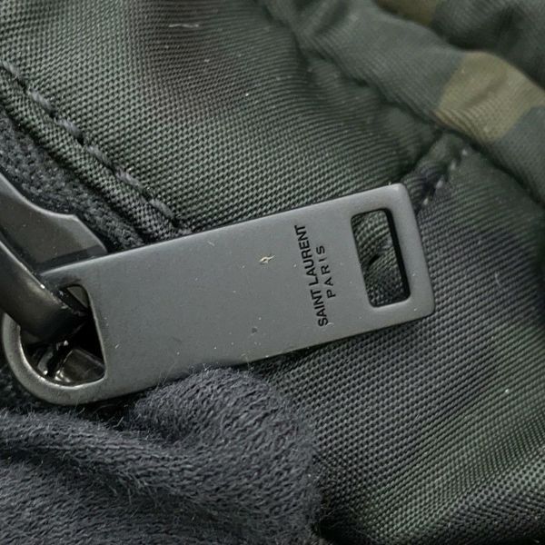 サンローランパリ バックパック HUNT カモフラージュ ナイロン 437110 リュックサック 黒