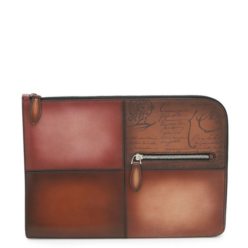 ベルルッティ クラッチバッグ カリグラフィ ニノTGM レザー  NINO_TGM_NEO Berluti セカンドバッグ アウトレット品