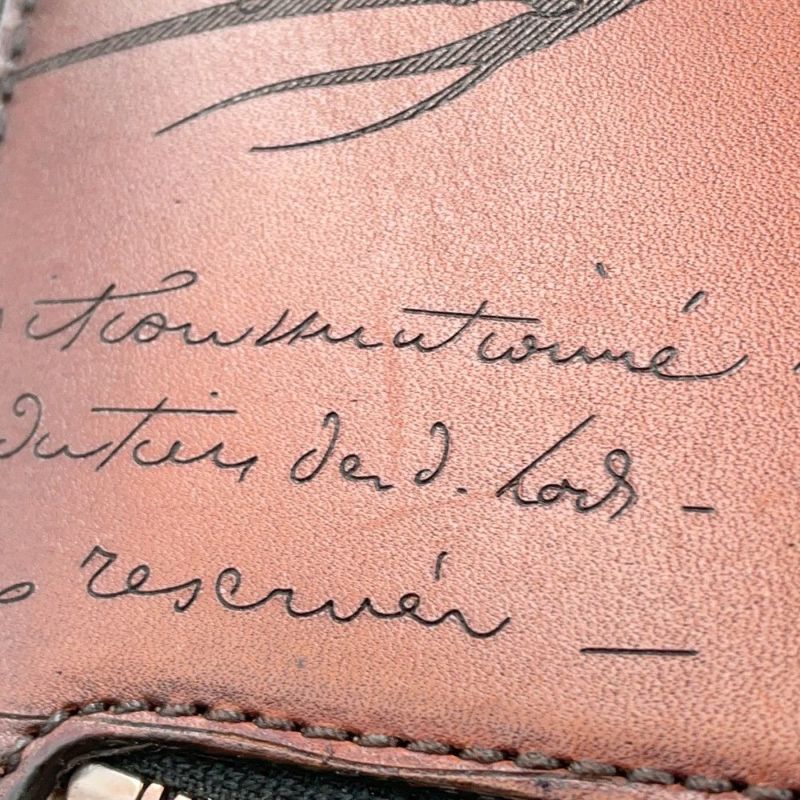 ベルルッティ クラッチバッグ カリグラフィ ニノTGM レザー  NINO_TGM_NEO Berluti セカンドバッグ アウトレット品