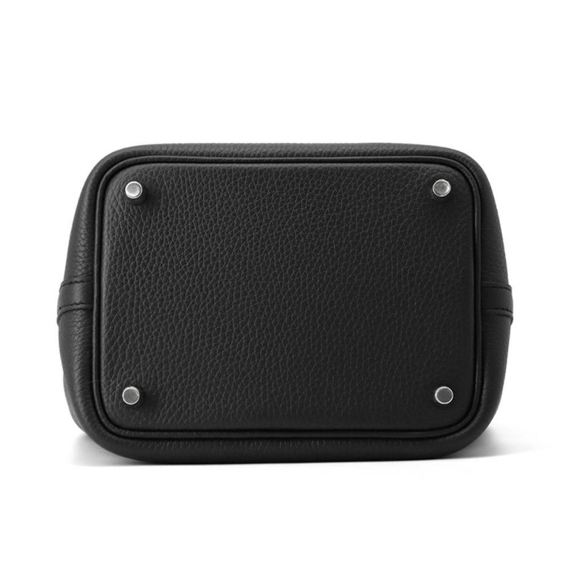 エルメス ハンドバッグ ピコタンロックPM ブラック/シルバー金具 トリヨンクレマンス K刻印 HERMES トートバッグ 黒