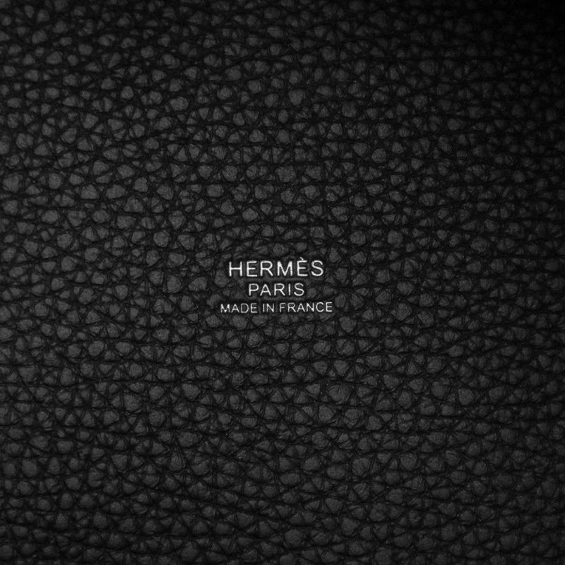 エルメス ハンドバッグ ピコタンロックPM ブラック/シルバー金具 トリヨンクレマンス K刻印 HERMES トートバッグ 黒