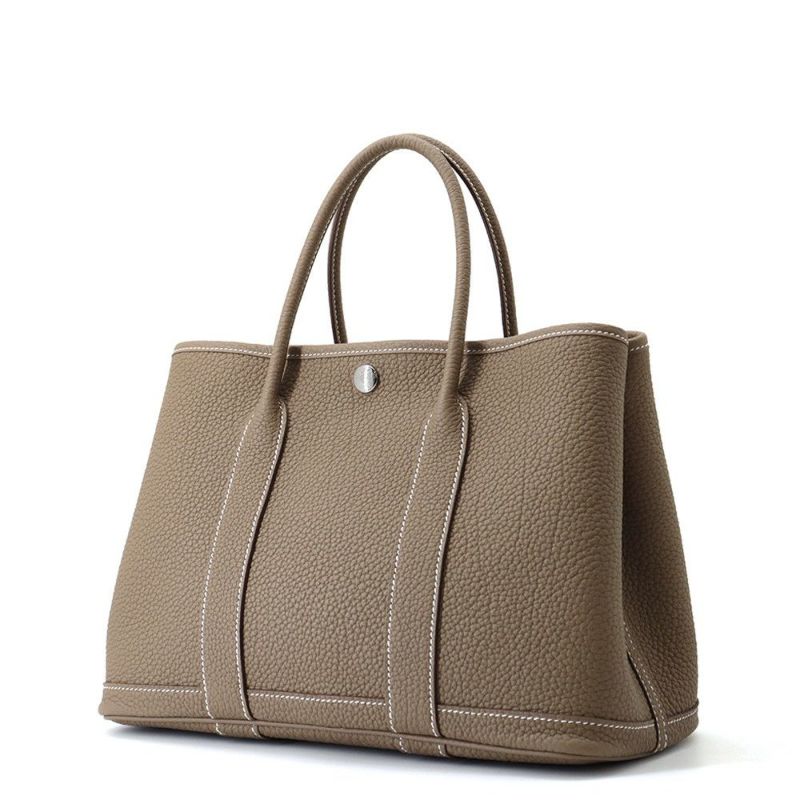 エルメス トートバッグ ガーデンパーティTPM エトゥープ/シルバー金具 ネゴンダ K刻印 HERMES Garden Party
