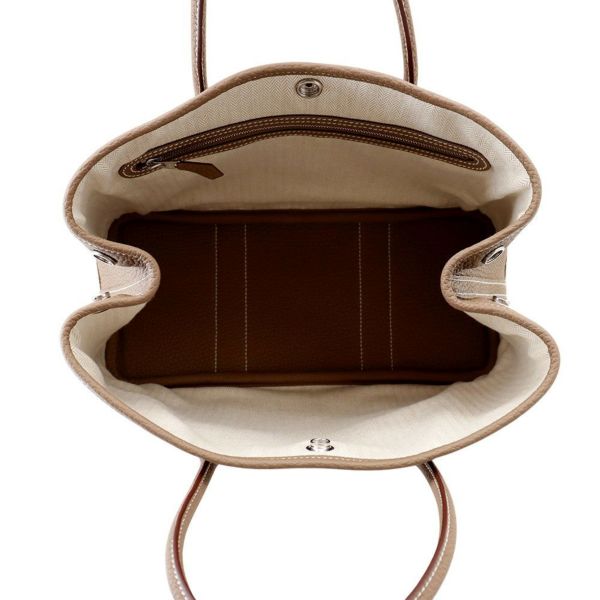 エルメス トートバッグ ガーデンパーティTPM エトゥープ/シルバー金具 ネゴンダ K刻印 HERMES Garden Party