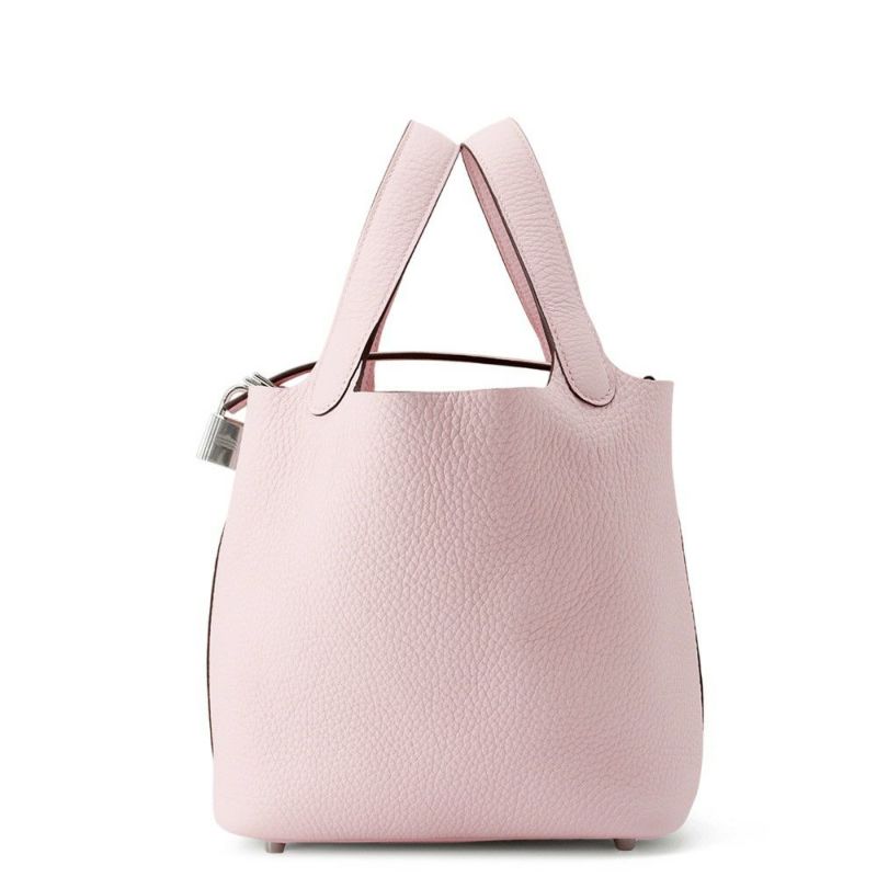 エルメス ハンドバッグ ピコタンロックPM ローズサクラ/シルバー金具 トリヨンクレマンス W刻印 HERMES トートバッグ