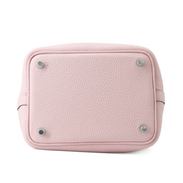 エルメス ハンドバッグ ピコタンロックPM ローズサクラ/シルバー金具 トリヨンクレマンス W刻印 HERMES トートバッグ