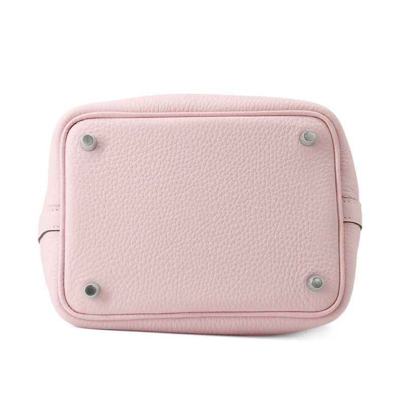 エルメス ハンドバッグ ピコタンロックPM ローズサクラ/シルバー金具 トリヨンクレマンス W刻印 HERMES トートバッグ