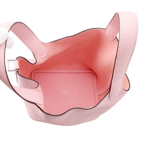 エルメス ハンドバッグ ピコタンロックPM ローズサクラ/シルバー金具 トリヨンクレマンス W刻印 HERMES トートバッグ