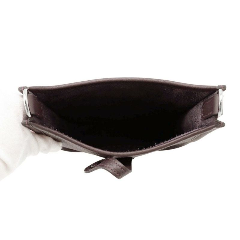 エルメス ショルダーバッグ エブリンTPM アマゾン コルダージュ 111cm プルノワール/シルバー金具 トリヨンクレマンス W刻印 HERMES