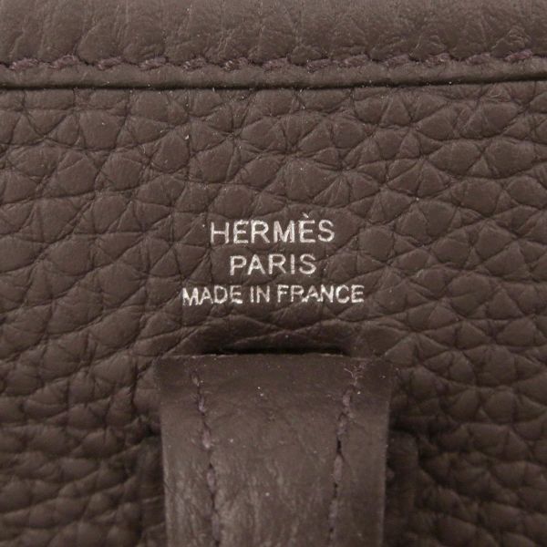 エルメス ショルダーバッグ エブリンTPM アマゾン コルダージュ 111cm プルノワール/シルバー金具 トリヨンクレマンス W刻印 HERMES