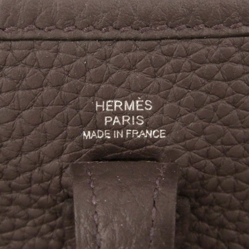 エルメス ショルダーバッグ エブリンTPM アマゾン コルダージュ 111cm プルノワール/シルバー金具 トリヨンクレマンス W刻印 HERMES