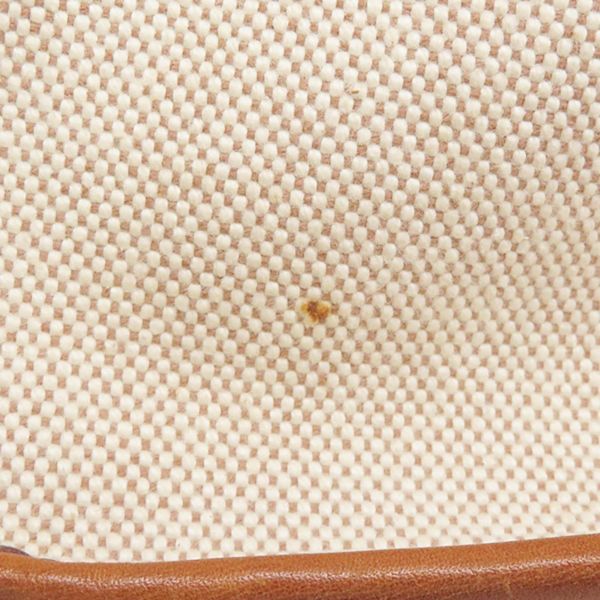 エルメス ショルダーバッグ ヴェスパPM ゴールド/ゴールド金具 トワルアッシュ/レザー □B刻印