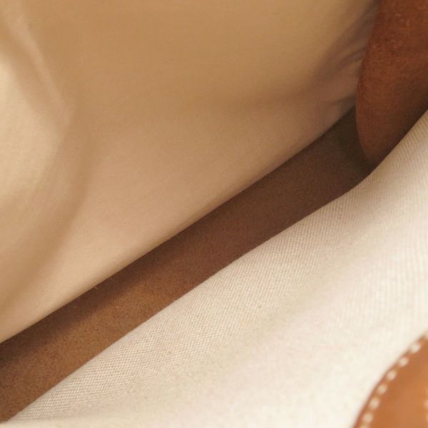 エルメス ショルダーバッグ ヴェスパPM ゴールド/ゴールド金具 トワルアッシュ/レザー □B刻印