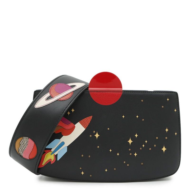 エルメス ショルダーバッグ ブラック/シルバー金具 ヴォームッシュ/リザード Y刻印 限定モデル バッグ 黒