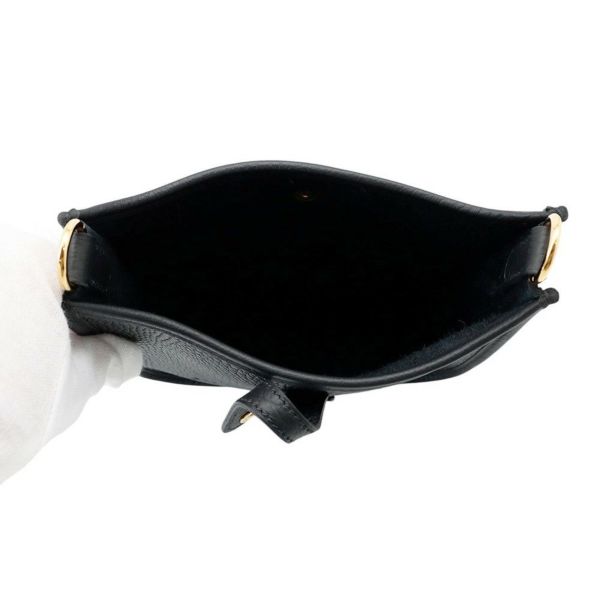 エルメス ショルダーバッグ エブリンTPM 111cm ブラック/ゴールド金具 トリヨンクレマンス W刻印 HERMES 黒