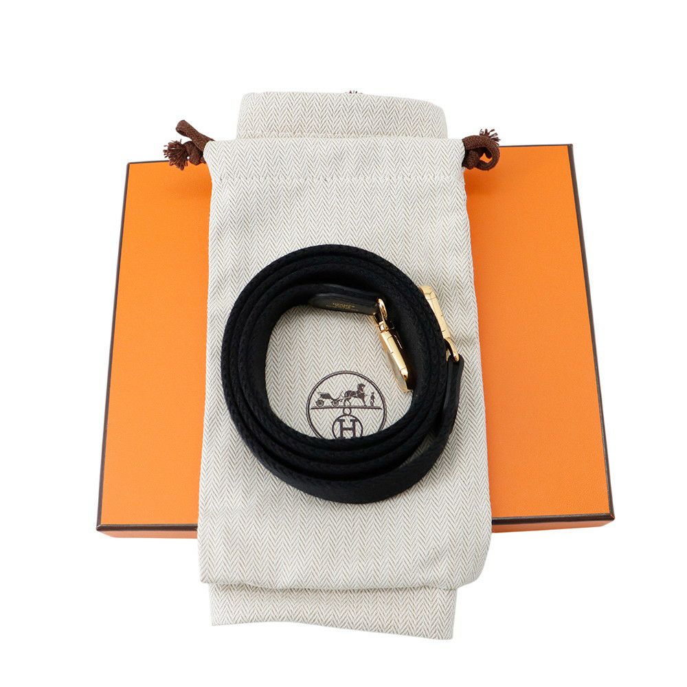 エルメス ショルダーバッグ エブリンTPM 111cm ブラック/ゴールド金具 トリヨンクレマンス W刻印 HERMES 黒