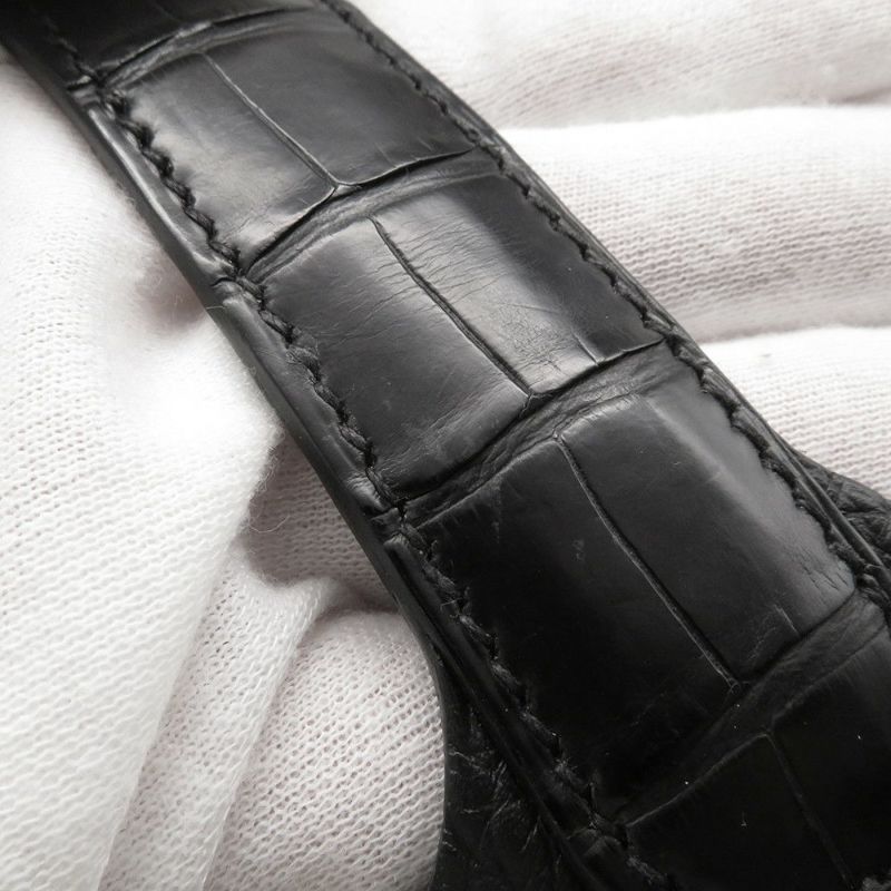 エルメス ハンドバッグ ピコタンロックPM タッチ ブラック/ゴールド金具 トリヨンクレマンス/アリゲーターマット U刻印 黒