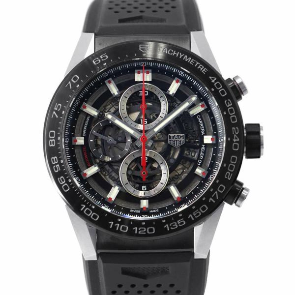 タグホイヤー カレラ キャリバー ホイヤー01 TAG Heuer CAR2A1Z.FT6044 黒文字盤 スケルトン