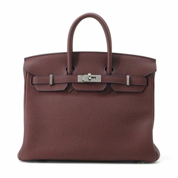 エルメス バーキン25 ルージュセリエ/シルバー金具 トゴ Z刻印 HERMES Birkin ハンドバッグ