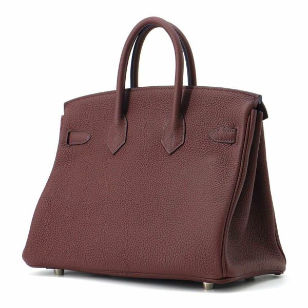 エルメス バーキン25 ルージュセリエ/シルバー金具 トゴ Z刻印 HERMES Birkin ハンドバッグ