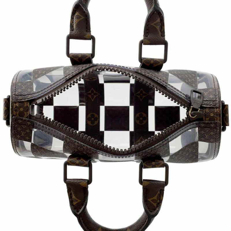 ルイヴィトン ハンドバッグ モノグラム・チェス キーポル・バンドリエール25 M20872 2wayショルダー