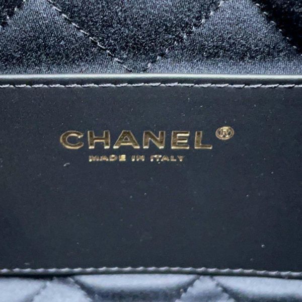 シャネル ハンドバッグ CHANEL 22 ミニ ココマーク シャイニーカーフレザー AS3980 2way 黒