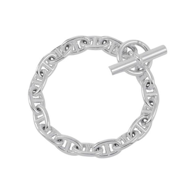 エルメス ブレスレット シェーヌダンクルMM 17コマ SV925シルバー HERMES ジュエリー