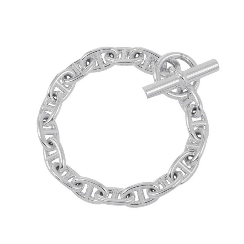 エルメス ブレスレット シェーヌダンクルMM 17コマ SV925シルバー HERMES ジュエリー