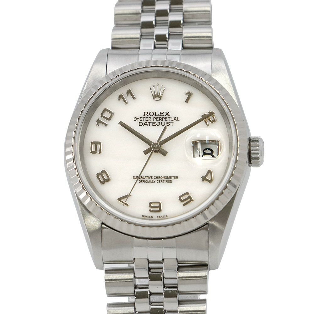 ロレックス デイトジャスト 16234NA A番 ROLEX 腕時計 ホワイトシェル文字盤