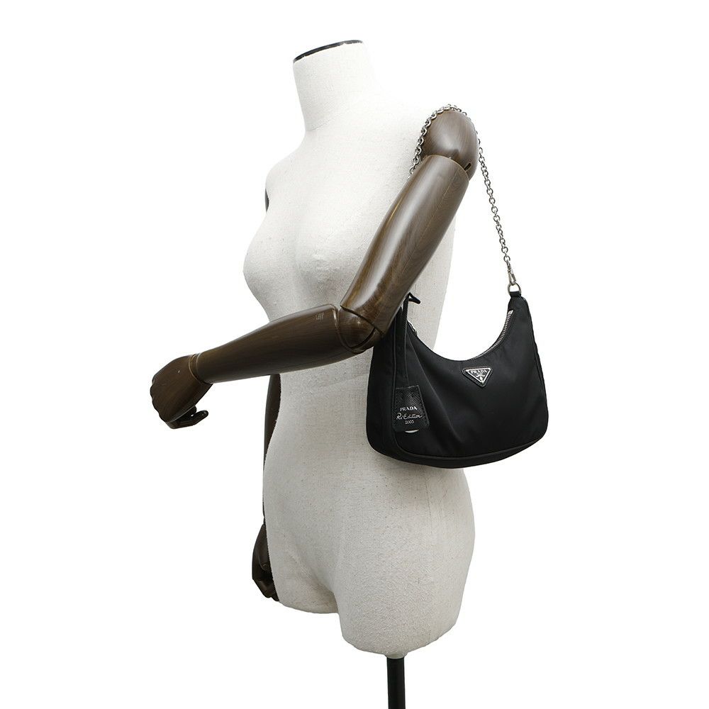 プラダ ショルダーバッグ Re-Edition 2005 Re-Nylon ナイロン 1BH204 PRADA 2wayバッグ 黒