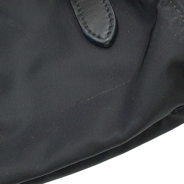 プラダ ショルダーバッグ スタッズ ナイロン レザー 1BD118 PRADA 斜め掛け 黒
