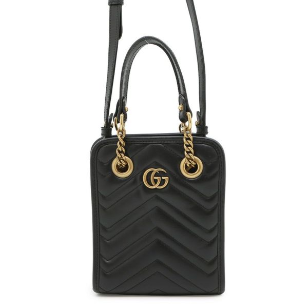 希少 美品グッチ GUCCI ミニハンドバッグ ワンハンドル レザー ブラック GUCCI 【未使用】グッチ 2Wayハンドバッグミニ 斜め掛け レザー