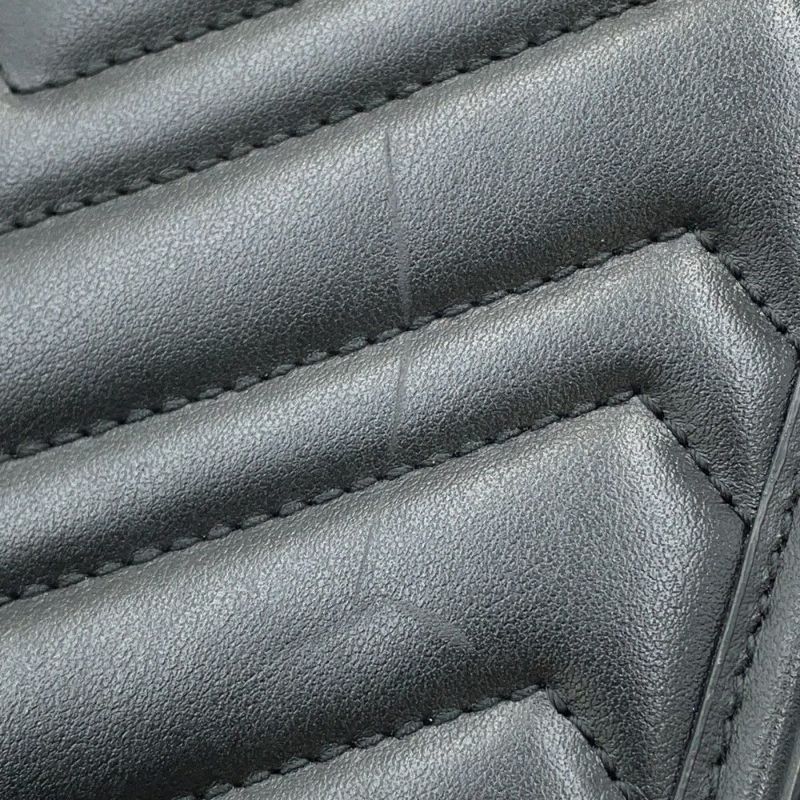 グッチ ハンドバッグ GGマーモント キルティング ミニ レザー 696123 GUCCI 2way 黒