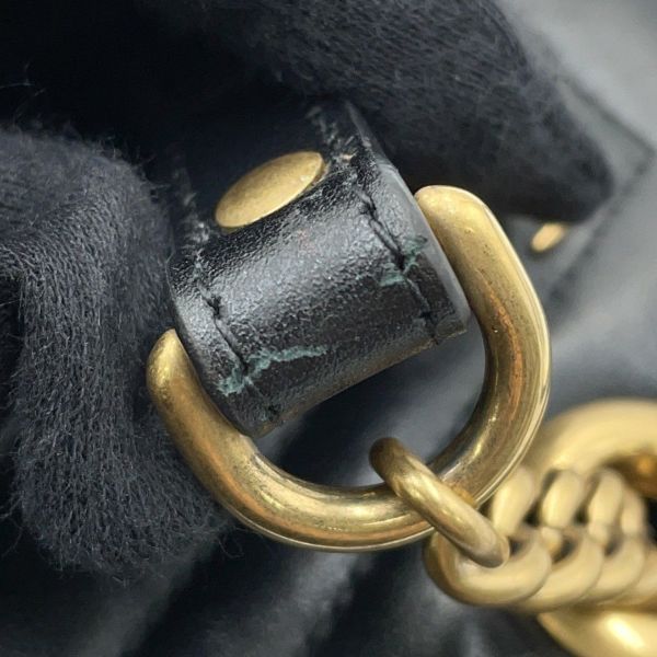 グッチ ハンドバッグ GGマーモント キルティング ミニ レザー 696123 GUCCI 2way 黒