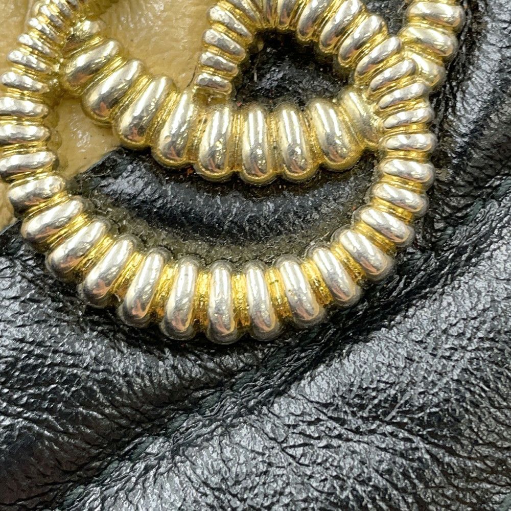 グッチ チェーンショルダーバッグ GGマーモント ミニバケットバッグ 573817 GUCCI キルティング 黒