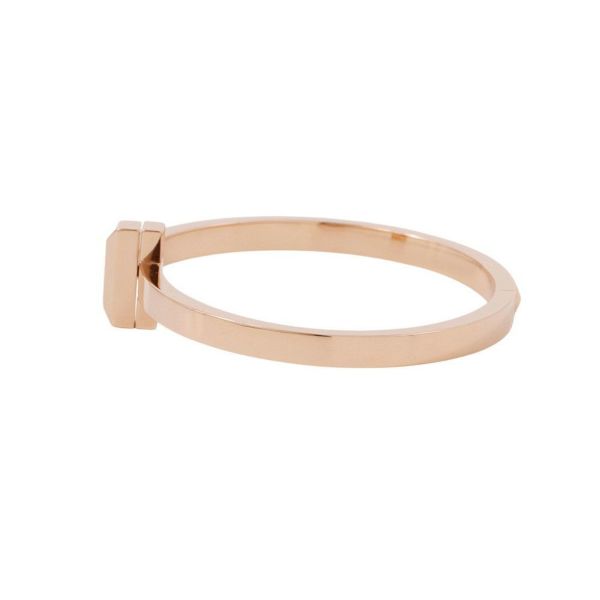 ティファニー ブレスレット Tワン ナロー ヒンジ バングル ラージサイズ K18PGピンクーゴールド 67794303 ローズゴールド