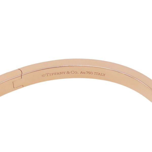 ティファニー ブレスレット Tワン ナロー ヒンジ バングル ラージサイズ K18PGピンクーゴールド 67794303 ローズゴールド
