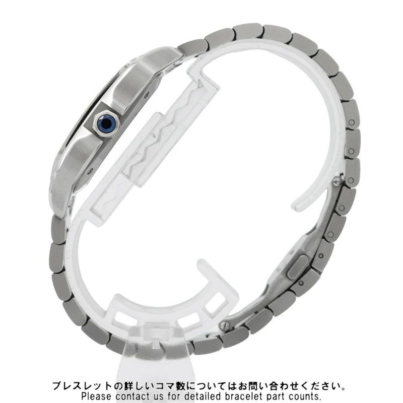 カルティエ サントス ドゥ カルティエ MM WSSA0029 Cartier 腕時計 シルバー文字盤