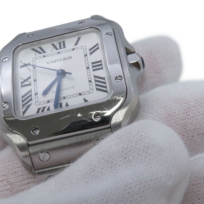 カルティエ サントス ドゥ カルティエ MM WSSA0029 Cartier 腕時計 シルバー文字盤