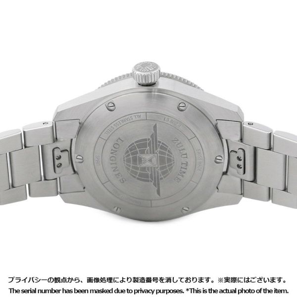 ロンジン スピリット ズールータイム L3.802.4.53.6 LONGINES 腕時計 黒文字盤