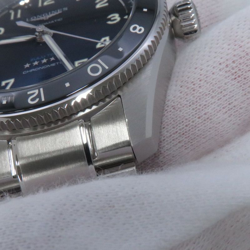 ロンジン スピリット ズールータイム L3.802.4.53.6 LONGINES 腕時計 黒文字盤