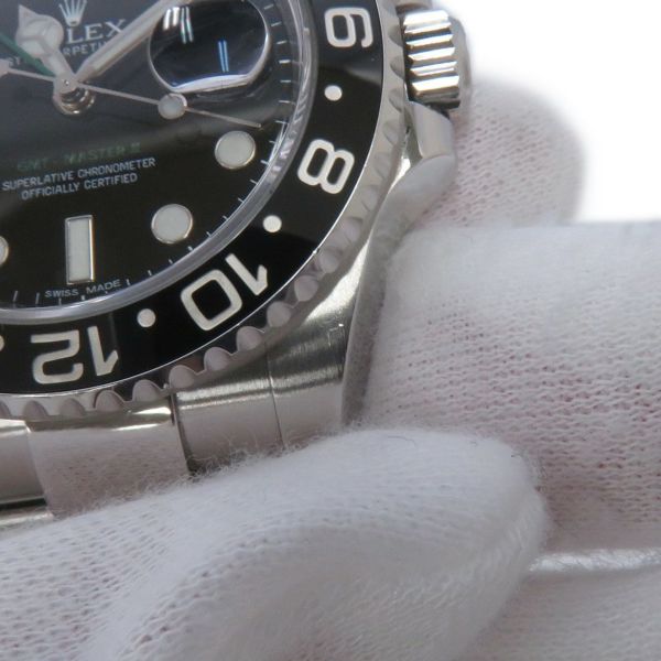 ロレックス GMTマスター2 デイト ランダムシリアル ルーレット 116710LN ROLEX 腕時計 黒文字盤