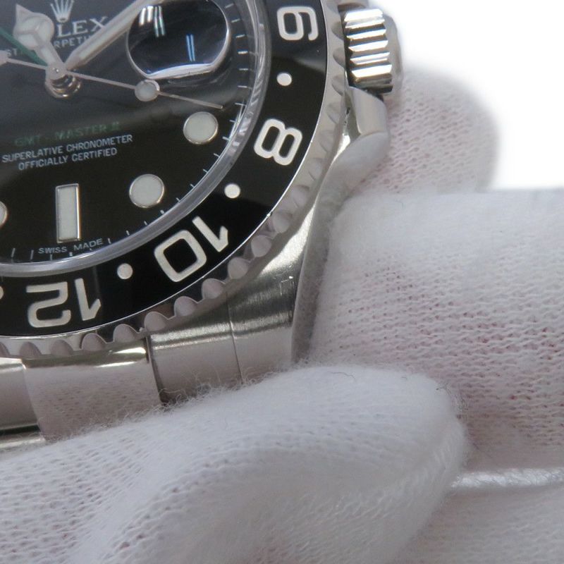 ロレックス GMTマスター2 デイト ランダムシリアル ルーレット 116710LN ROLEX 腕時計 黒文字盤