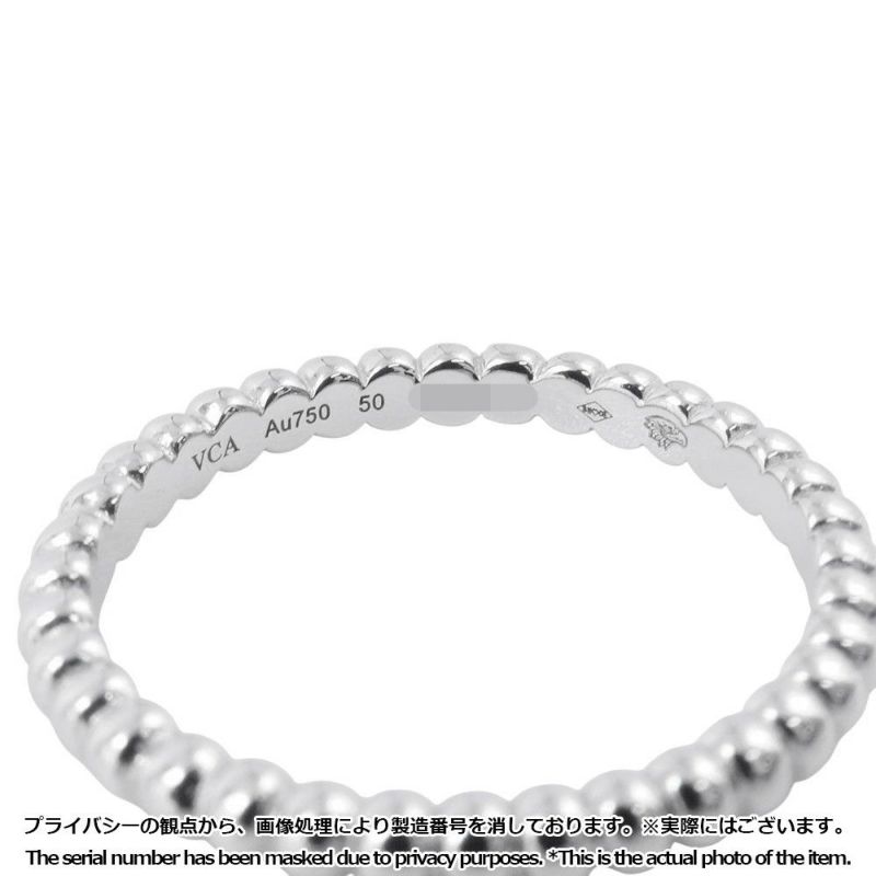 ヴァンクリーフ&アーペル リング ペルレ ゴールドパール スモール K18WGホワイトゴールド サイズ50 VCARPJME50/VCARPJME00 指輪