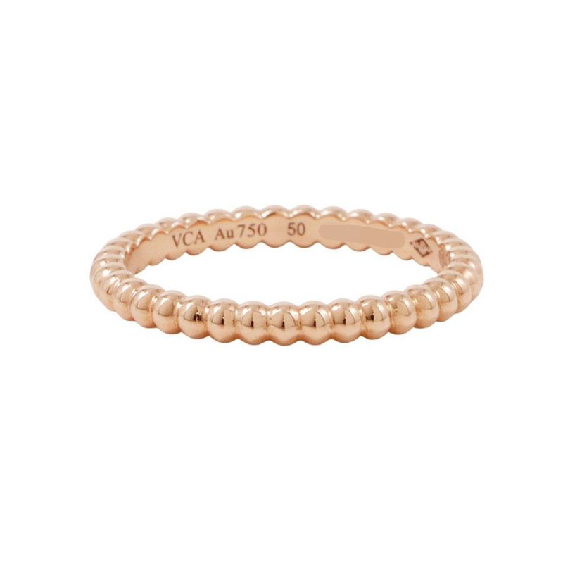 ヴァンクリーフ&アーペル リング ペルレ ゴールドパール スモール K18PGピンクゴールド サイズ50 VCARPJMF50/VCARPJMF00 指輪