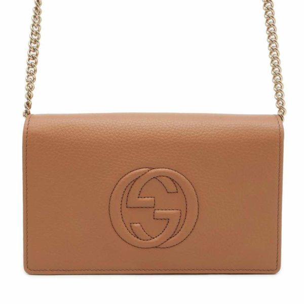 グッチ チェーンウォレット ソーホー レザー 598211 GUCCI 財布 アウトレット品