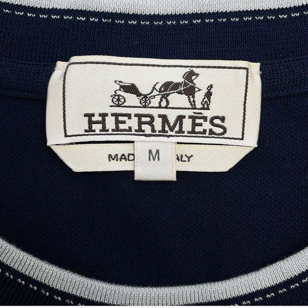 エルメス Tシャツ サドルステッチ コットン メンズサイズM HERMES メンズ トップス