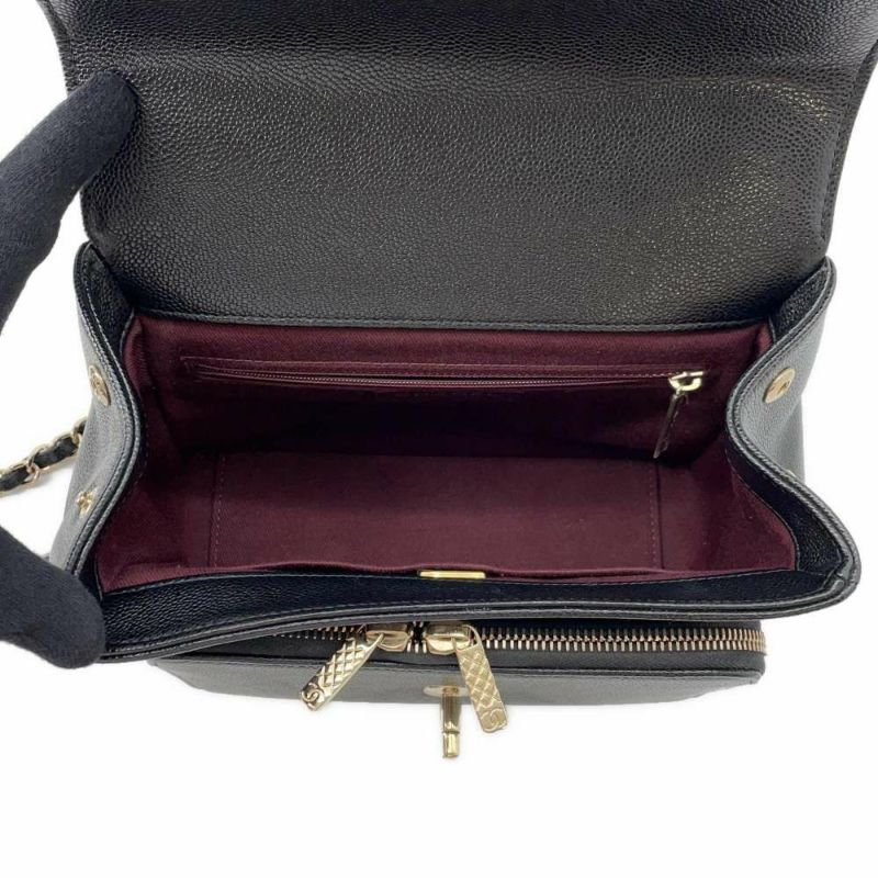 シャネル ハンドバッグ マトラッセ ココマーク アフィニティ 2wayチェーンショルダー A93749 CHANEL 黒