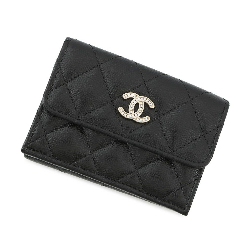 シャネル 三つ折り財布 19フラップ 3つ折り コンパクト ウォレット  